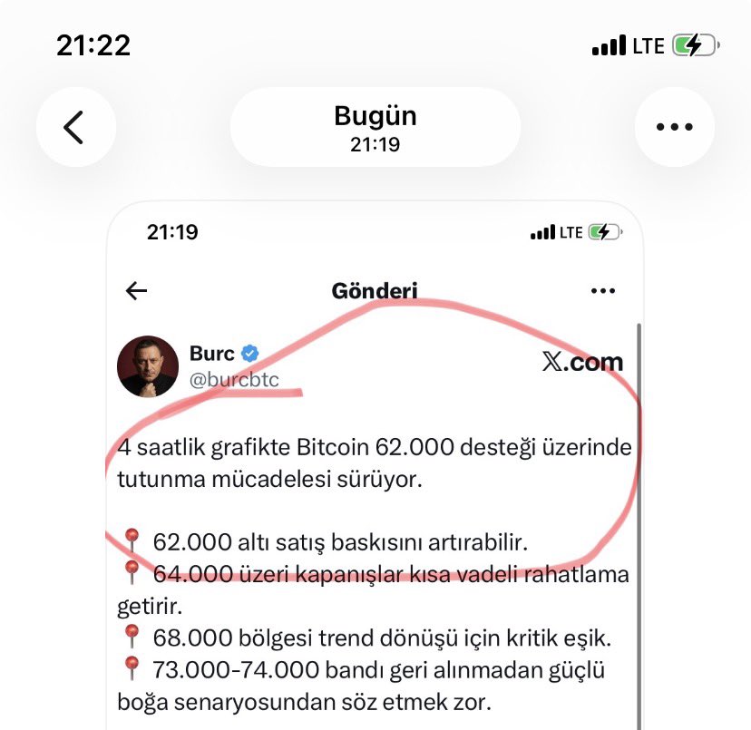 burcbtc's tweet photo. Gerizekalı güruh sizi si….. ler başkaları gideceksin onunla hesaplaşacaksın 
Bak size tekrar atıyorum beyinsizler bak ne yazmışım 
Ama yinede söylüyorum 58000 kaybedilmedikten sonr altına atılacak iğnenin önemi yok yol devam eder 
#Bitkoin #Kripto #Altkoin https://t.co/YTEp4IWnYu