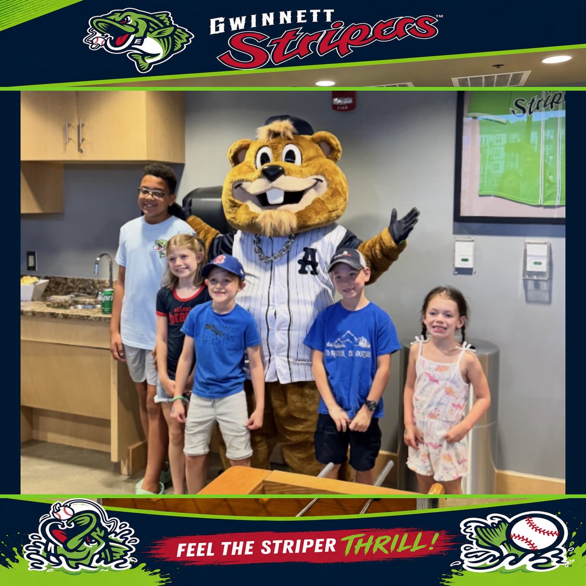 dooleymack's tweet photo. ⚾ A Day with the Gwinnett Stripers! 

📍 Coolray Field
💚 Family fun, big smiles, and unforgettable memories with the Stripers mascot!

#GwinnettStripers #dooleymackga #CoolrayField #bravescountry #companyouting https://t.co/RB7ollPnLe