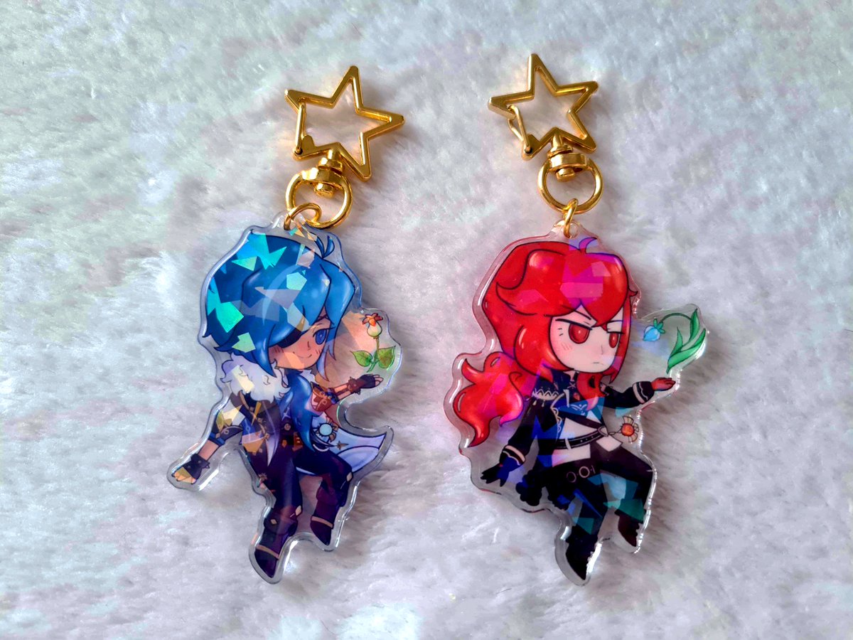 Lillinettix's tweet photo. My #Kaeya &amp; #Diluc keychains finally arrived to me! They look stunning, and are ready for new homes!

Head on over to my Etsy/Ko-Fi to grab your own💖

Links below⬇️ https://t.co/C9oNihFHe4