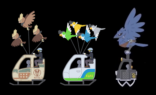 PkmnMasterHolly - 1 pic. 🦜Did you know? Corviknight is not the only "Flying Taxi" in the Pokemon series! Corviknight was a Flying Taxi in the Galar Region, but Green Plumage and Blue Plumage Squawkabilly made their debut as part of the Paldea Flying Taxi flock. The more you know! #PokemonGO https://t.co/RdM8i3QBlQ