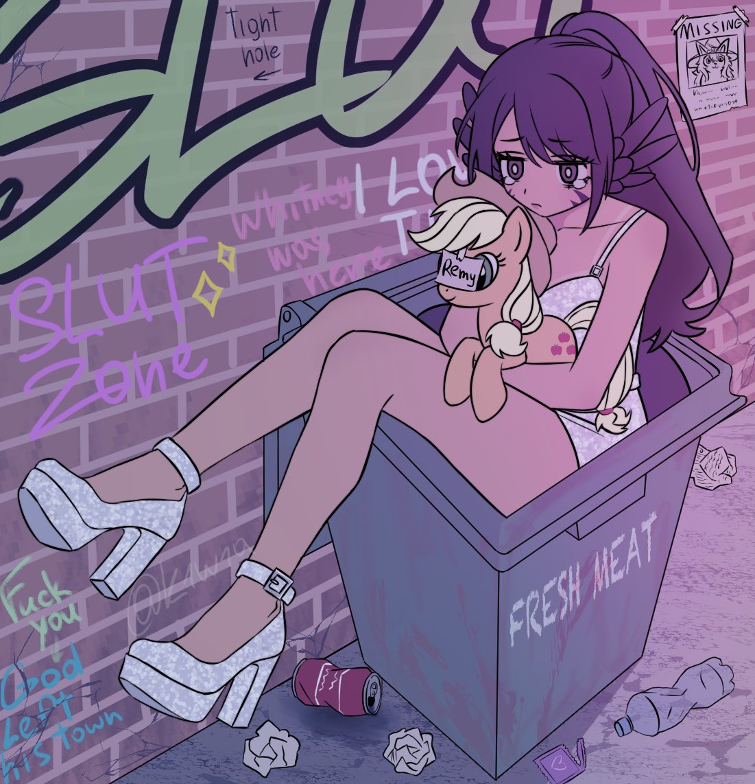 k1w1a's tweet photo. Maya couldn’t attend prom because Remy would never go there, she couldn’t find a better dress, she doesn’t have any friends and she is too shy to go inside so she just chose to stay in a trash bin where she can hear the music
#pcpromnight https://t.co/1SRoU0lLlU