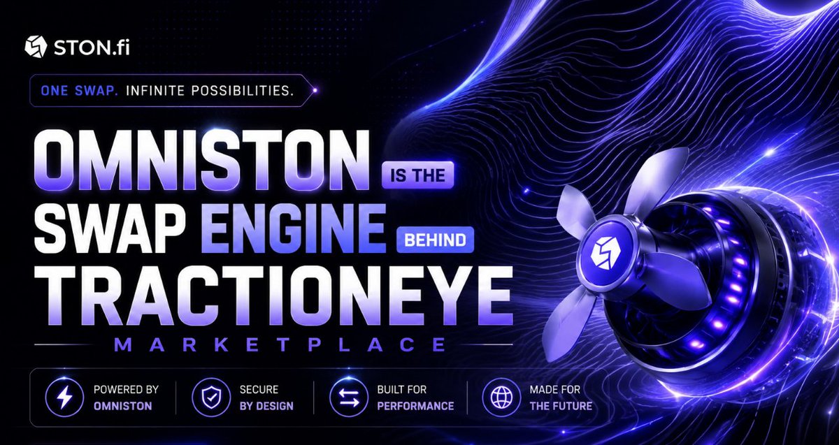 Brightified10's tweet photo. Another TON project is building with Omniston.

TractionEye, a Telegram-native social trading marketplace, has integrated Omniston to power onchain swap execution for its strategy pools. By aggregating liquidity across the TON ecosystem, Omniston helps ensure efficient execution, https://t.co/aQ3JFtErqT