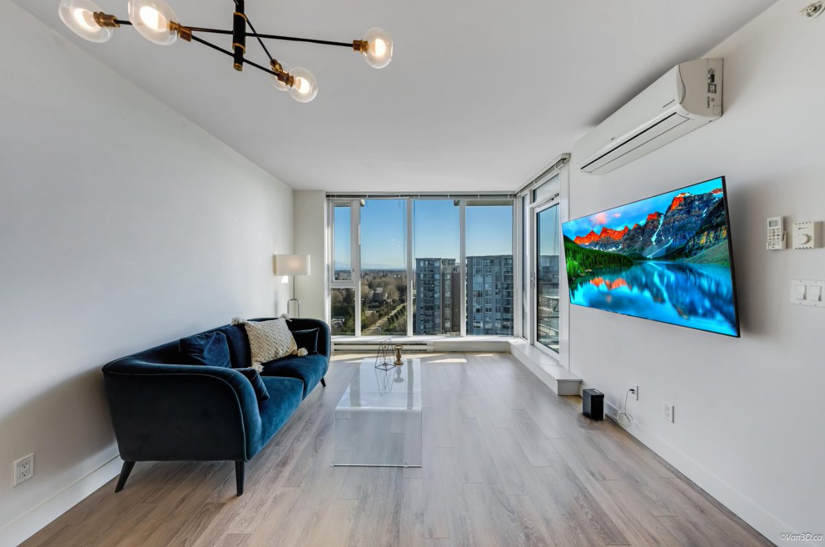 Glamhousing's tweet photo. Penthouse Perch Alert! 1-Bed, 1-Bath Sky Oasis in Richmond – Ready to Claim Your Views?

Address: 1901 8288 Granville Avenue, Richmond
List Price: $499K

Imagine waking up above the city in this show-stopping penthouse at Harmony by Townline. This rarely available oversized 1-bedroom home bathes in natural light and delivers jaw-dropping, unobstructed city and mountain views that feel like your personal postcard. With its super-spacious layout, central air conditioning, and floor-to-ceiling windows, it’s the perfect blend of comfort and wow-factor living high above Richmond.

Panoramic top-floor views that never get old  
Bright, airy open-concept living flooded with sunshine  
Prime central location steps to shopping, dining, parks & transit

Ideal for first-time buyers stepping into style, savvy downsizers craving low-maintenance luxury, or smart investors looking for a high-demand rental gem.For more information or to contact me,
LINK: https://t.co/A2kLawd1Mf
MOBILE: 778-688-2331
EMAIL: Glamhousing@gmail.com
DREAM HOMEpage: https://t.co/Av1nIb3hxP

#RichmondPenthouse #GreaterVancouverHomes #REALTOR