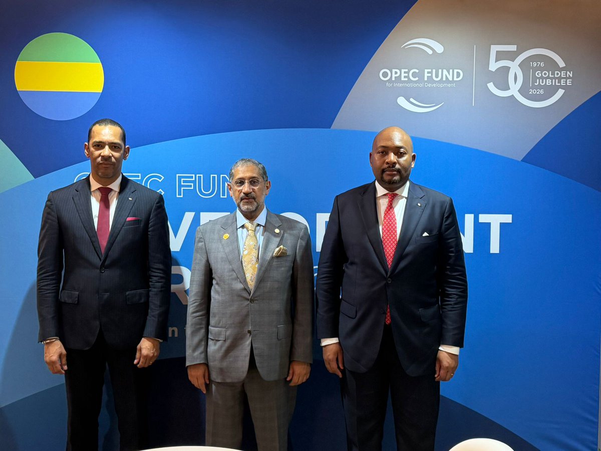 badeabank's tweet photo. A Delegation from the Arab Bank for Economic Development in Africa (BADEA), led by H.E. Mr. Abdullah Al Musaibeeh, President of the Bank, participated in a series of high-level meetings and engagements in Vienna as part of the 2026 OPEC Fund Development Forum.

As part of these engagements, H.E. Mr. Abdullah Al Musaibeeh, President of BADEA, met with H.E. Mr. Marc Mandaba, Minister of Economy, Planning and International Cooperation, and H.E. Mr. Hervé Ndoba, Minister of Finance and Budget of the Central African Republic, to discuss ways of strengthening development cooperation and supporting the country’s development priorities.

During the meeting, the Minister of Economy presented a number of priority projects that the Government seeks to implement, including a regional transport corridor development project and a human capital development project, both of which are considered key initiatives for advancing economic and social development in the Central African Republic.

Discussions also covered energy projects being developed by the Government under the Mission 300 (M300) initiative, which aims to expand access to electricity and strengthen energy infrastructure.

In the area of trade finance, the Government expressed its interest in enhancing cooperation with BADEA and benefiting from its financing instruments and services. The Government also indicated that it will soon provide BADEA with a list of its priority projects and development needs.

For his part, H.E. Mr. Abdullah Al Musaibeeh reaffirmed BADEA’s readiness to review these priorities upon receipt and to work closely with the Government to identify areas of cooperation that support the development agenda of the Central African Republic and contribute to sustainable development.

#BADEA #CentralAfricanRepublic #CAR #OPECFundDevelopmentForum2026 #OPECFund #Vienna #DevelopmentFinance #TradeFinance #Infrastructure #Energy #SustainableDevelopment #HumanCapital #Africa #DevelopmentPartnerships