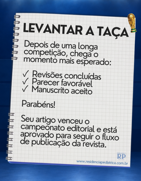 ResidPediatrica's tweet photo. Lembre-se: para conhecer todos os requisitos da submissão, consulte sempre a versão completa das Instruções aos Autores disponível no site da revista: https://t.co/AhR4OODVtc

Acompanhe a RP para não perder os próximos jogos. https://t.co/9GItSeaH4r