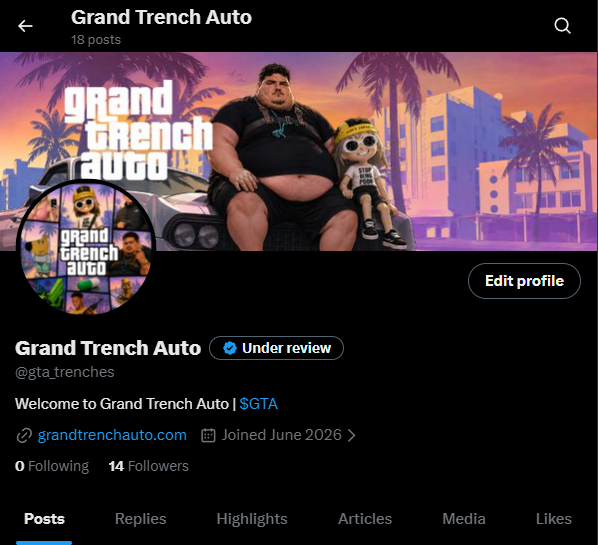 gta_trenches's tweet photo. X account has the premium paid it's just still under review

Because of the frequent changes we make to the account https://t.co/HJCUb1RDAi