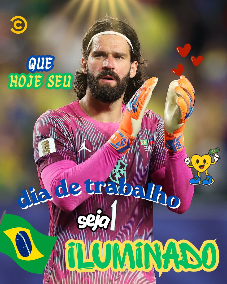 ComedyCentralBR's tweet photo. BORA, BRASIL! ✨⚽
Nunca pensei que ia torcer pra eles terem um ótimo dia no trabalho 😂 

#Copa2026 #ComedyCentral https://t.co/uI0rQsAcMO