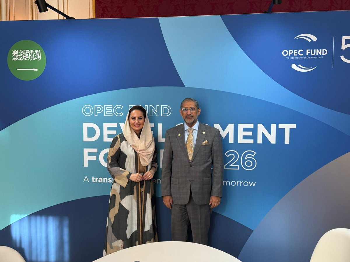 badeabank's tweet photo. A Delegation from the Arab Bank for Economic Development in Africa (BADEA), led by H.E. Mr. Abdullah Al Musaibeeh, President of the Bank, participated in a series of high-level meetings and engagements in Vienna as part of the 2026 OPEC Fund Development Forum.

As part of these engagements, H.E. Mr. Abdullah Al Musaibeeh, President of BADEA, met with Mrs. Deemah Al Yahya, Secretary-General of the Digital Cooperation Organization (DCO), to discuss ways of strengthening cooperation and exploring opportunities to develop initiatives and projects that support digital transformation and sustainable development across African countries.

The two sides emphasized the importance of building on the complementary strengths of their institutions to develop impactful interventions that foster innovation, advance digital transformation, and contribute to the achievement of development goals.

The meeting also resulted in an agreement to identify a pioneering country for the launch of a joint initiative that would serve as a model for cooperation between BADEA and the DCO, while demonstrating the potential of digital technologies to support economic and social development.

In this context, both parties agreed to task their technical teams with continuing joint work on the development of the proposed initiative, including the design of its components and implementation mechanisms, in preparation for its launch in the coming period.

#BADEA #DCO #DigitalCooperationOrganization #OPECFundDevelopmentForum2026 #OPECFund #Vienna #DigitalTransformation #Innovation #DevelopmentFinance #Africa #DevelopmentPartnerships #SustainableDevelopment #DigitalEconomy