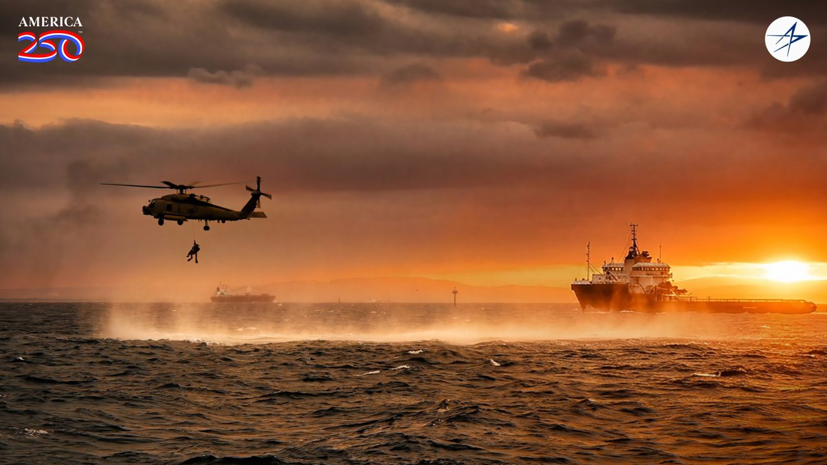 LockheedMartin's tweet photo. The MH-60R Seahawk and its aircrews deliver when it matters most — executing complex, lifesaving missions at sea.

Advanced capability. Extraordinary execution. Enabling America’s finest to perform acts of courage that save lives. @America250 #America250 https://t.co/tnxoADJEBx