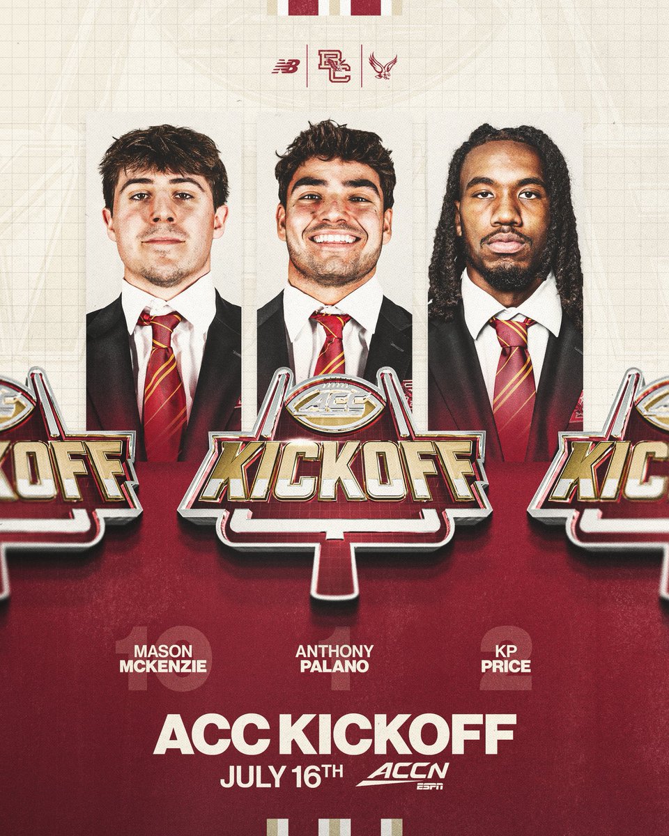 BCFootball's tweet photo. Representing the program at ACC Kickoff https://t.co/LWdpeSVoyp