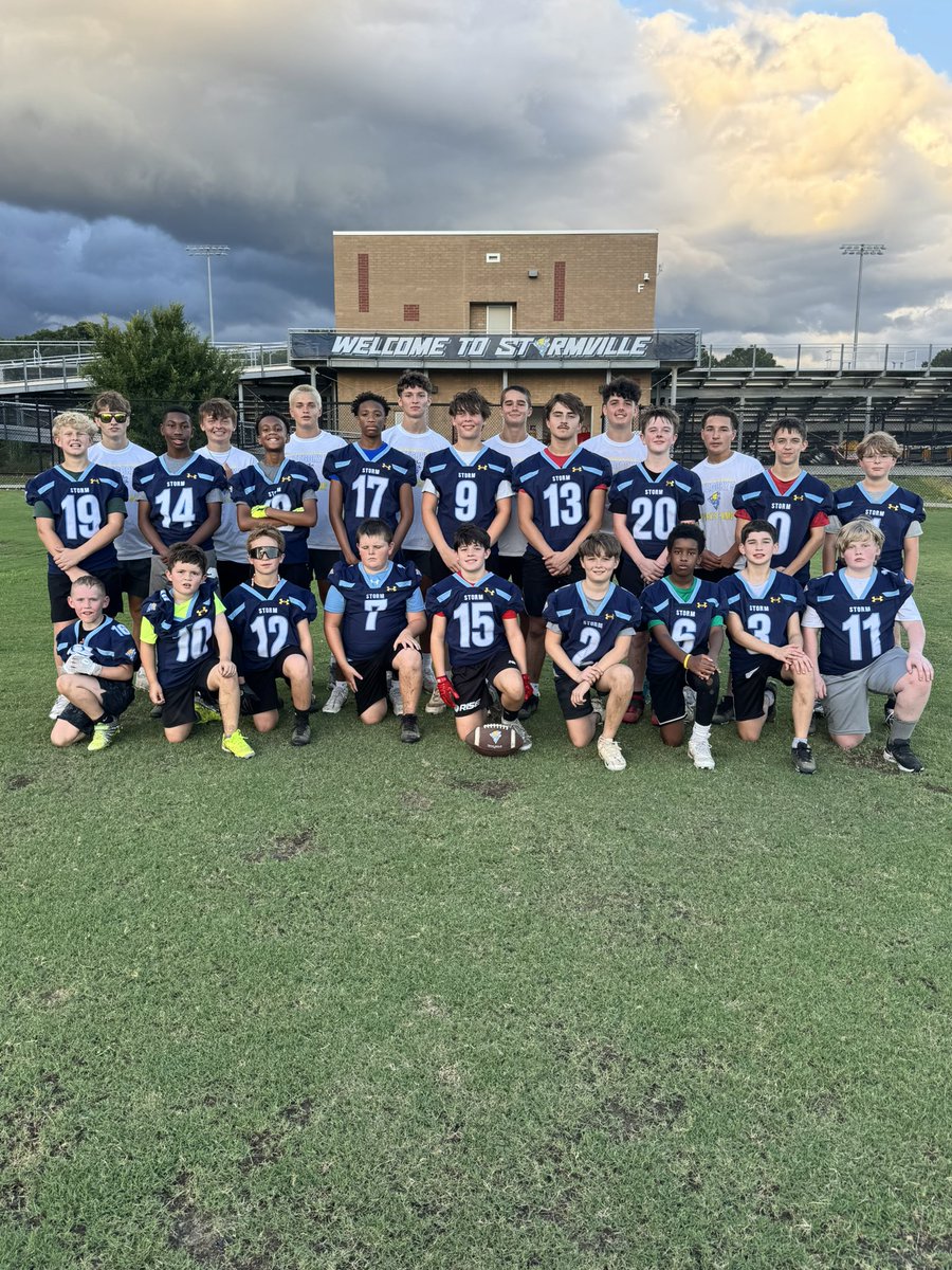 WS_Storm_FB's tweet photo. Our 2026 Category 5 Sports Camp was a success! Our campers learned what to expect when attending combines, learned fundamentals, competed, and most importantly had FUN!

Camper of the Day- Carson Pope
Counselor of the Day- James Hinch

Best of luck to all!

#BEL1EVE | #FAM1LY https://t.co/mIJlOGhh8e