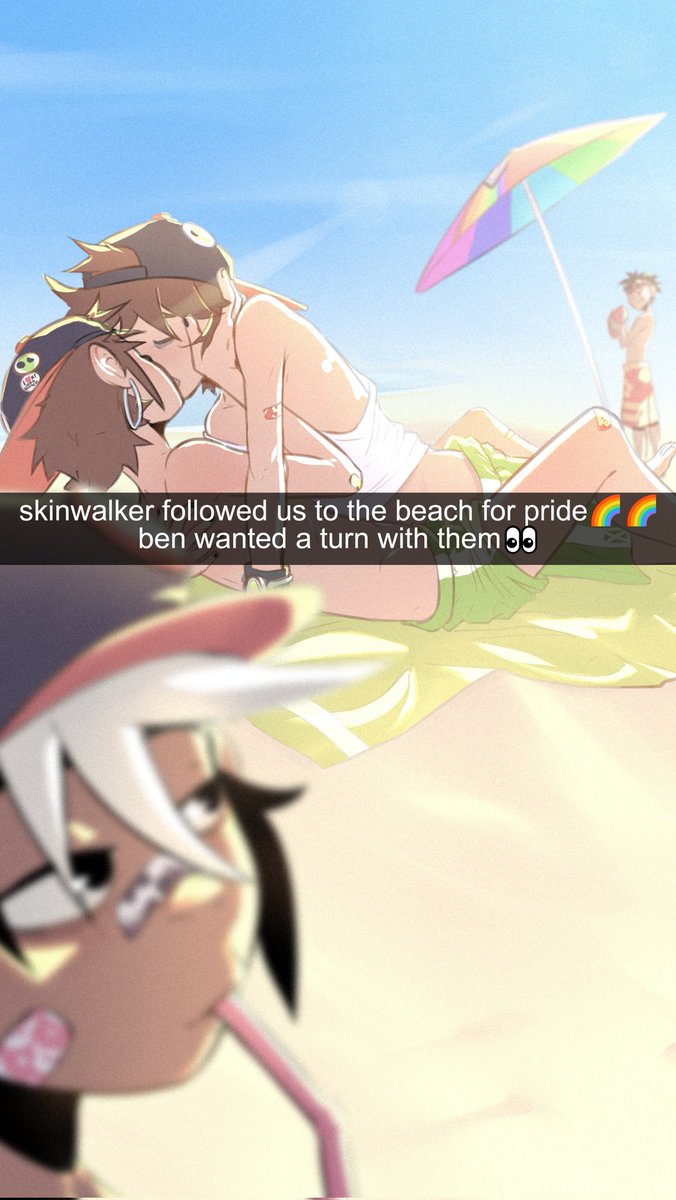 Uhhh_SNAPS's tweet photo. Annual zak x ben pride month post 🏳️‍🌈
Their new friend is sticking around i guess 🤪 https://t.co/oqyWt6wypA