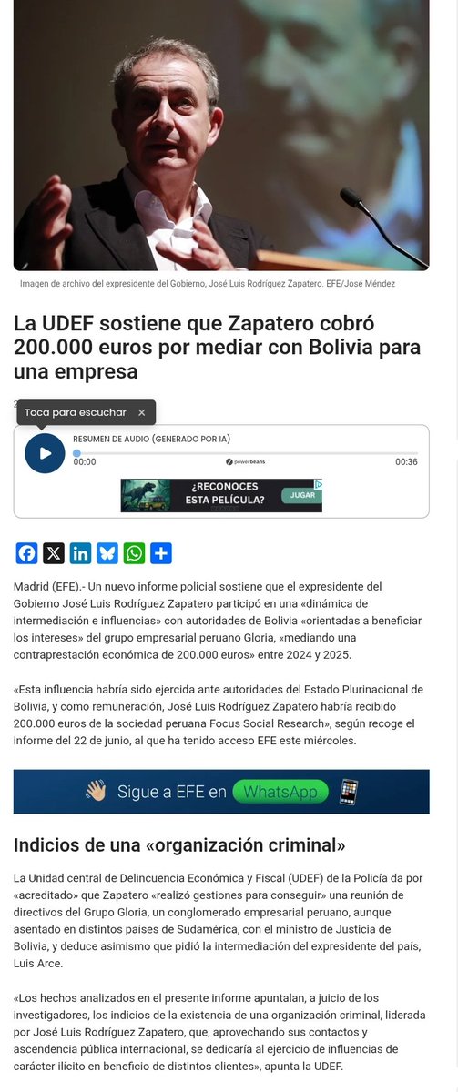 Mikimouses38's tweet photo. @Rodrigo_PazP @ABDELAESPRIELLA Investigar la corrupción de Zapatero en Bolivia https://t.co/M5nEhprFVP