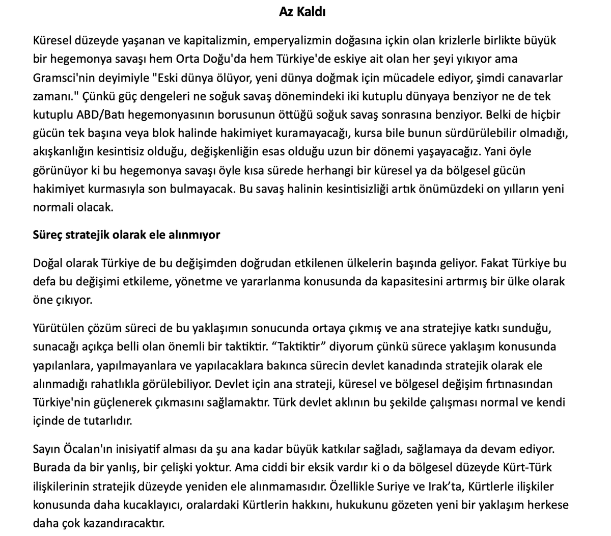 QADinstitute's tweet photo. Web sitemize yoğun giriş sonrası yaşanan teknik arıza nedeniyle Sayın Selahattin Demirtaş'ın yazısının görüntüsünü paylaşıyoruz. Yayın linkinin kısa süre içerisinde yeniden aktif olacağını belirtmek isteriz. https://t.co/1p8JT6hcmA