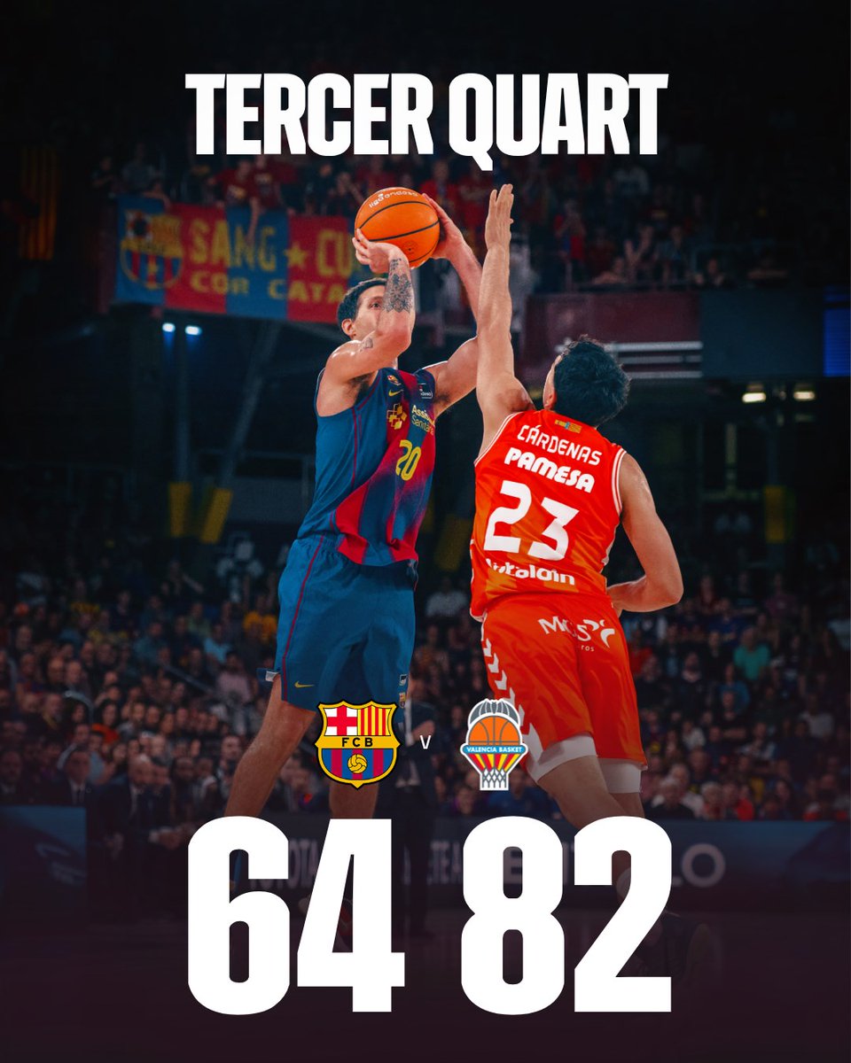 FCBbasket's tweet photo. Final del tercer quart. https://t.co/Fh8xabUKLm