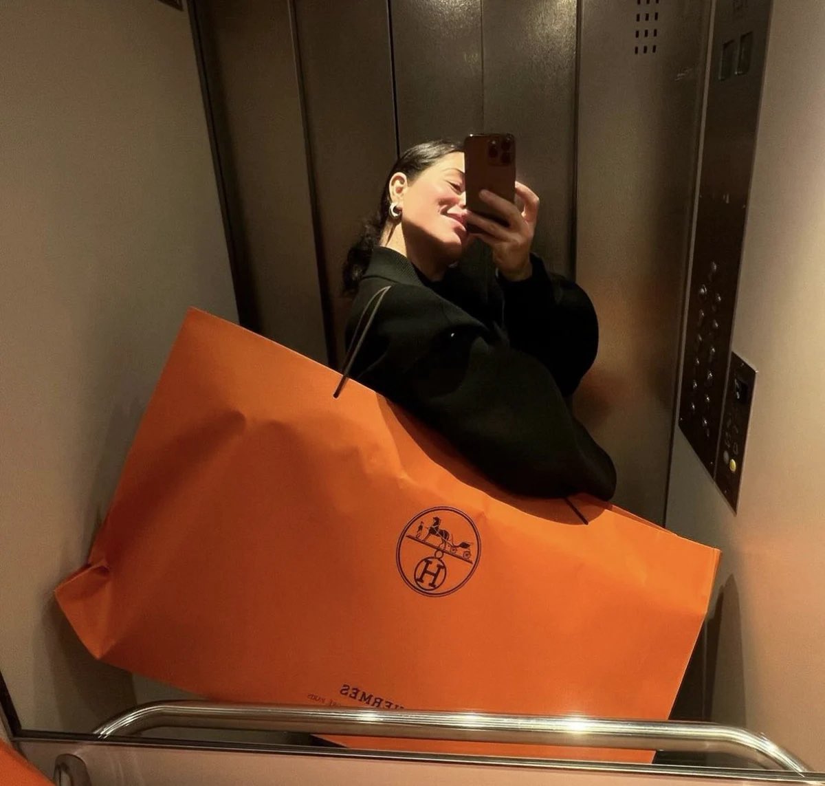 urbrunettemuse's tweet photo. future me after picking up my hermes order: https://t.co/TSNShW0x9d