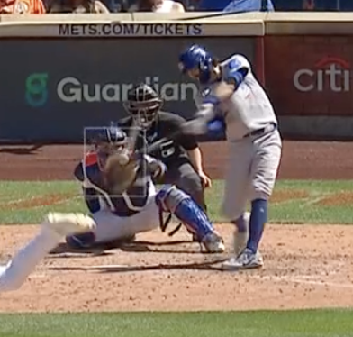 MaxTGoodman's tweet photo. Dansby Swanson entered play this series with a .183 BA and .617 OPS this year. He's batting ninth in the Cubs' order.

Swanson has 3 HR, 1 2B and 11 RBI so far this series.

Look at the spots on these pitches on those 4 hits... All of them are misses right over the middle of the plate. Can't happen.