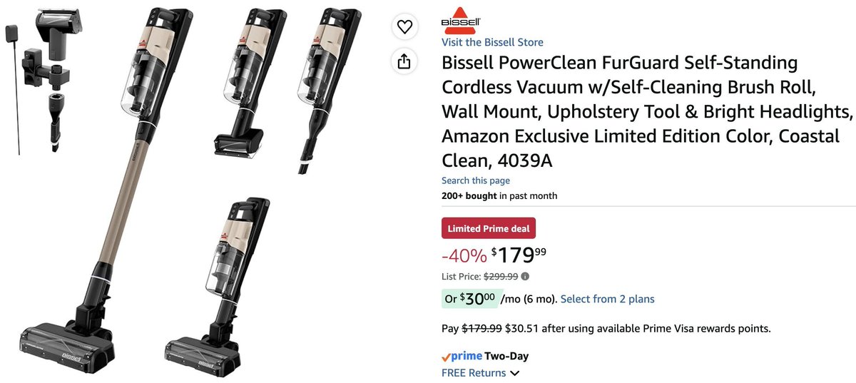 HoomanDeals's tweet photo. #AD ONLY $179.99! BISSELL POWERCLEAN FURGUARD SELF-STANDING CORDLESS VACUUM
Normally $299.99 #AmazonPartner
https://t.co/7YMsirCZeb https://t.co/MRXmuVBpgZ