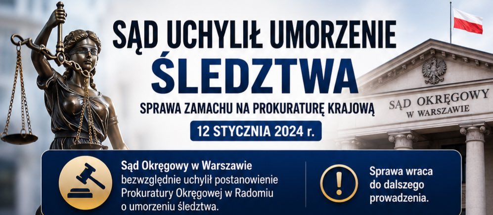 veritasetius's tweet photo. MIAŻDŻĄCE POSTANOWIENIE SĄDU! KOMPROMITACJA PROKURATURY W RADOMIU! 🔥⚖️

Sąd Okręgowy w Warszawie wydał postanowienie, którym bezwzględnie uchylił decyzję Prokuratury Okręgowej w Radomiu o ekspresowym umorzeniu śledztwa w sprawie nielegalnego zamachu na Prokuraturę Krajową z 12 stycznia 2024 r. Radomscy śledczy podjęli tę skandaliczną decyzję bez przeprowadzenia fundamentalnych czynności dowodowych i bez przesłuchania kluczowych świadków, w tym samego pokrzywdzonego prok. Dariusza Barskiego!

⚖️ ‼️‼️‼️‼️‼️MERYTORYCZNY TRYUMF OBROŃCÓW PRAWA!

Jako pełnomocnik pokrzywdzonego członek Stowarzyszenia Veritas Et Ius w służbie Narodowi – mec. Michał SKWARZYŃSKI (@MSkwarzyński), działając wspólnie z przedstawicielami @sedziowierp oraz stowarzyszenia prokuratorów @StAdVocem, totalnie rozbił przed sądem tę rażącą próbę zamiecenia sprawy pod dywan. Wykazano absolutną bezzasadność i bezprawność działań opartych na politycznej ideologii! 👇 

ZARZUTY I „DEMOKRACJA WALCZĄCA”
„Ma być zbadana grupa przestępcza, którą nazywam »Demokracja Walcząca«” -wskazuje mec. Michał Skwarzyński dla https://t.co/qkzldzDMnR.
Sąd w swoim postanowieniu nakazał prokuraturze bezwzględne prześwietlenie relacji premiera @donaldtusk i @Adbodnar pod kątem art. 258 k.k. (zorganizowana grupa przestępcza) oraz art. 231 § 1 k.k. (przekroczenie uprawnień)!
Uzasadnienie sądu jest porażające. Tzw. „siłowa interpretacja przepisów” stosowana przez Adama Bodnara rażąco narusza etykę wykładni i w istocie tworzy jedynie pozór (fikcję) wykładni prawa, dopasowaną pod z góry oczekiwany wynik. Obowiązkiem prokuratora, wynikającym wprost z art. 297  k.p.k., jest teraz wyjaśnienie, czy Minister Sprawiedliwości ŚWIADOMIE przekroczył granice prawa, by bezprawnie i faktycznie odsunąć Dariusza Barskiego od pełnienia funkcji Prokuratora Krajowego! 👇 

FILOZOFIA PRAWA I ROZLICZENIE BIERNOŚCI
‼️ Sąd wytknął prokuraturze całkowite zaniechanie obowiązków. Decyzja o umorzeniu została zmiażdżona.
Mając na uwadze art. 258 k.k., prokuratura musi teraz natychmiast ustalić motywy, cel oraz wpływ działań wspomnianych osób na funkcjonowanie Prokuratury i wynik postępowań karnych. Śledczy MUSZĄ wreszcie zbadać:
1️⃣ Czy wywierano jakiekolwiek naciski na oskarżycieli publicznych, którzy posiadali wiedzę o działaniach w PK?
2️⃣ Czy przy zlecaniu opinii prawnych, którymi posługiwał się Bodnar (w tym prof. S. Patyry), wskazywano z góry pożądany kierunek, czym kierowano się przy wyborze autorów i czy opinie były modyfikowane?
To rozstrzygnięcie wykracza poza bieżący spór polityczny. W państwie prawa żadna władza nie może tworzyć skutków prawnych metodą faktów dokonanych. Każda bezprawna próba zastępowania norm prawnych własną interpretacją zostanie rzetelnie i niezależnie rozliczona! 🇵🇱
Podajcie dalej‼️