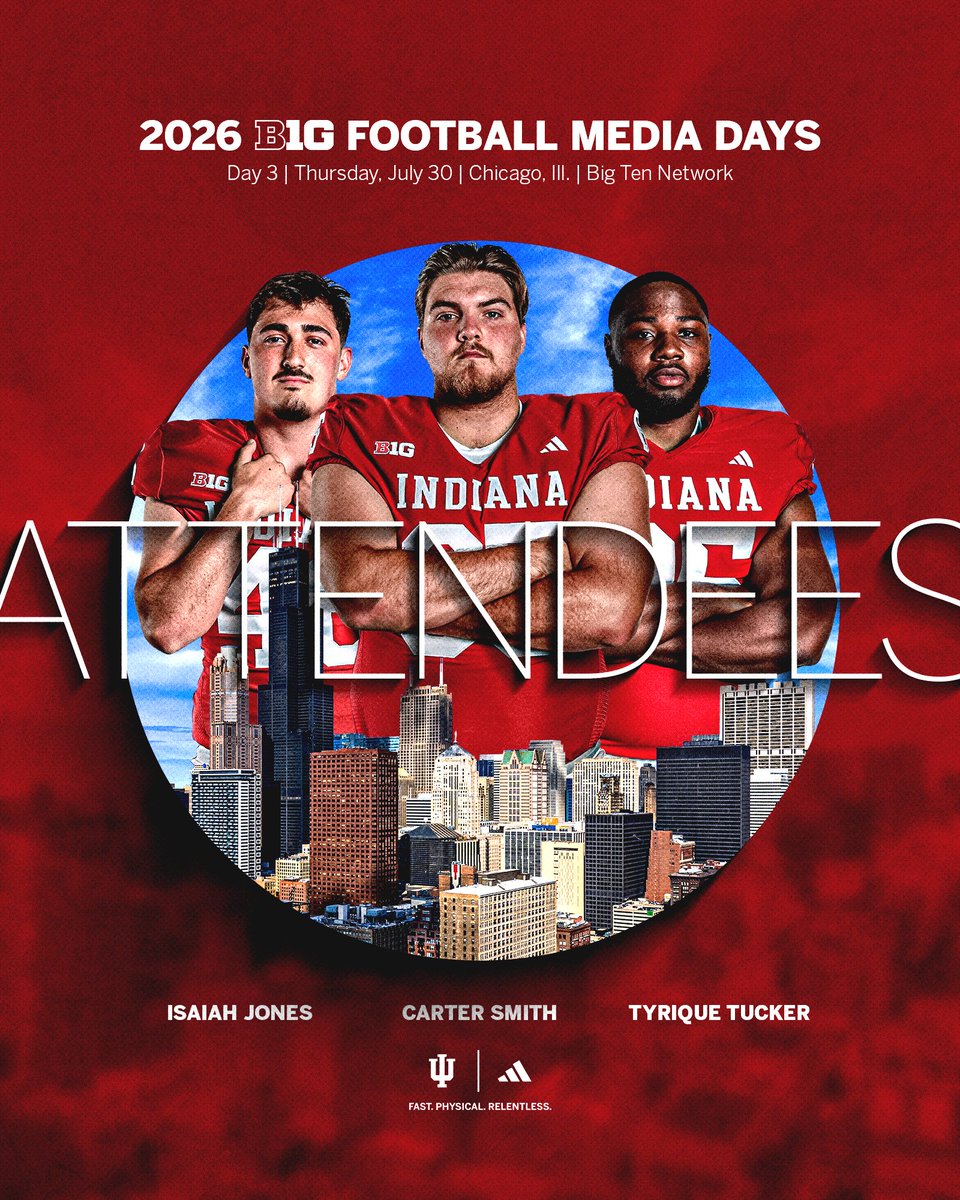 IndianaFootball's tweet photo. Cream &amp; crimson in Chicago. https://t.co/zMeZHpq5ka