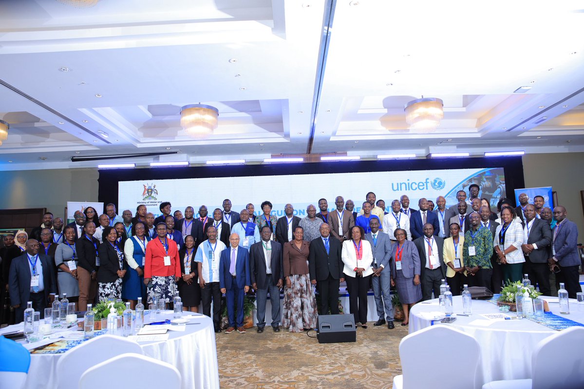 Ishmaelthehost's tweet photo. 🗓️24/06/2026.

Earlier today, the National High-Level Dialogue on Climate Resilient Water and Sanitation Services in Uganda, kickstarted at📍Sheraton Hotel Kampala.

Organized by @min_waterUg in partnership with @UNICEFUganda, the event runs from 24–25 June 2026.

Over the 2 days, key actors gather to review progress, address existing barriers, and forge practical solutions to fast-track sustainable, inclusive, climate-resilient, and equitable water and sanitation services in Uganda.

#ClimateActionUG||#WASHUganda||#ForEveryChild