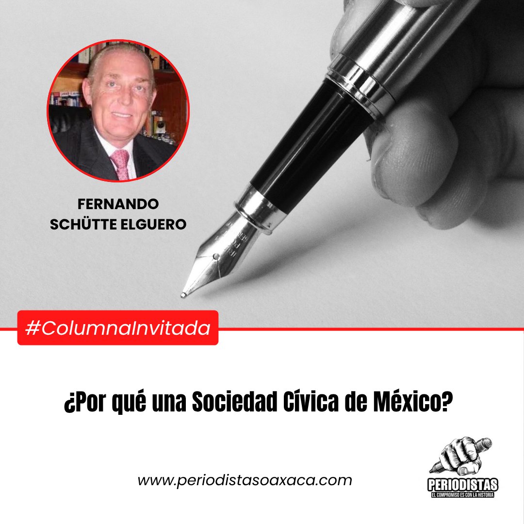 PeriodistasOax's tweet photo. #ColumnaInvitada ✍️
¿Por qué una Sociedad Cívica de México?
La Sociedad Cívica de México, organización liberal, promueve el diálogo y la participación ciudadana en temas de seguridad, educación y desarrollo, sin intervenir en política.
@FSchutte
👉https://t.co/32AzQMbX0v https://t.co/i35I6vvHI9