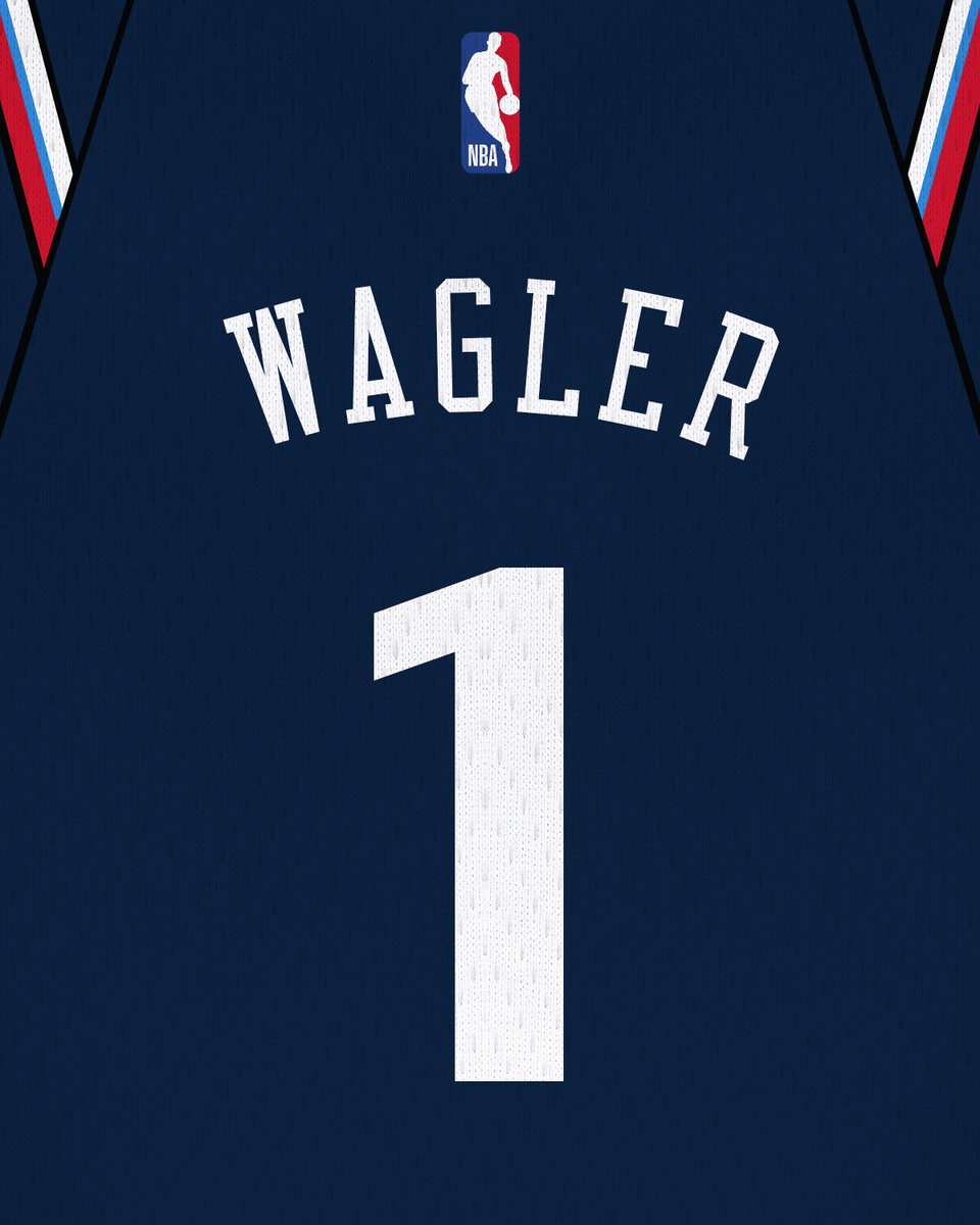 LAClippers's tweet photo. New number for the new chapter 1️⃣

Pre-order your Keaton Wagler jersey NOW ➡️ https://t.co/7I980og79X https://t.co/z4L7BYRROW