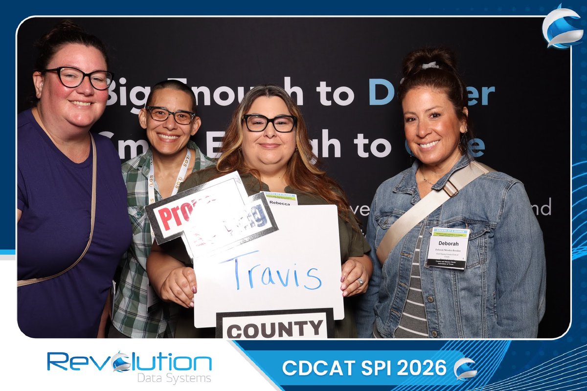 TravisCoClerk's tweet photo. Travis County Clerk staff attended the 131st County and District Clerks’ Association of Texas (CDCAT) Conference — connecting with colleagues from across the state, participating in hands‑on training, and earning continuing education credits to better serve our community. https://t.co/tqdIvrTQWa
