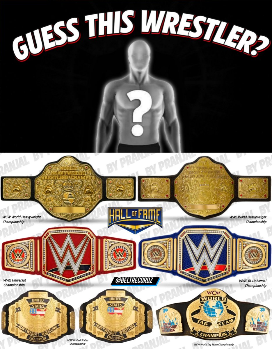beltrecordz's tweet photo. Guess This Wrestler by their WWE &amp; WCW Championships 🤔 https://t.co/9v3IzGDUOW