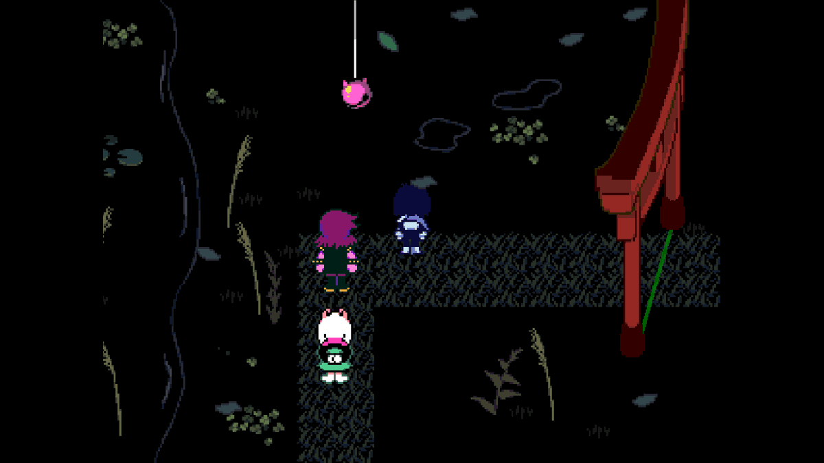 KindlyUbmreon's tweet photo. Does anyone know how to get the pink coin from this? #deltarune #deltarunechapter5 https://t.co/krmpZ0cZn9