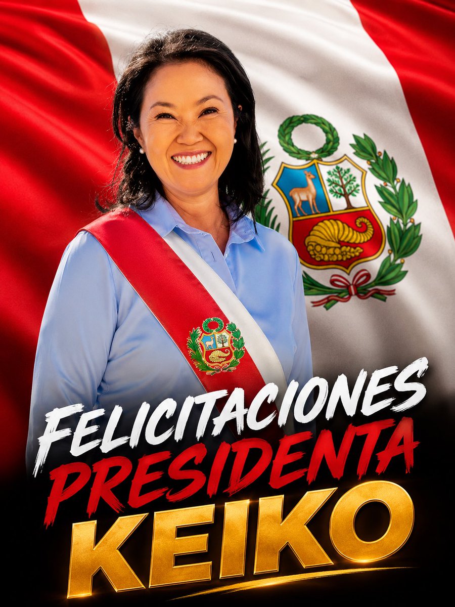 EdwarGarridoR's tweet photo. Felicitamos a la nueva presidente del Perú, sin duda alguna @KeikoFujimori hará un trabajo impecable para devolverle el orden a ese país. 🇵🇪

La derecha se sigue fortaleciendo en toda América Latina. 🫡🇨🇴 https://t.co/0RwrZXDJPo