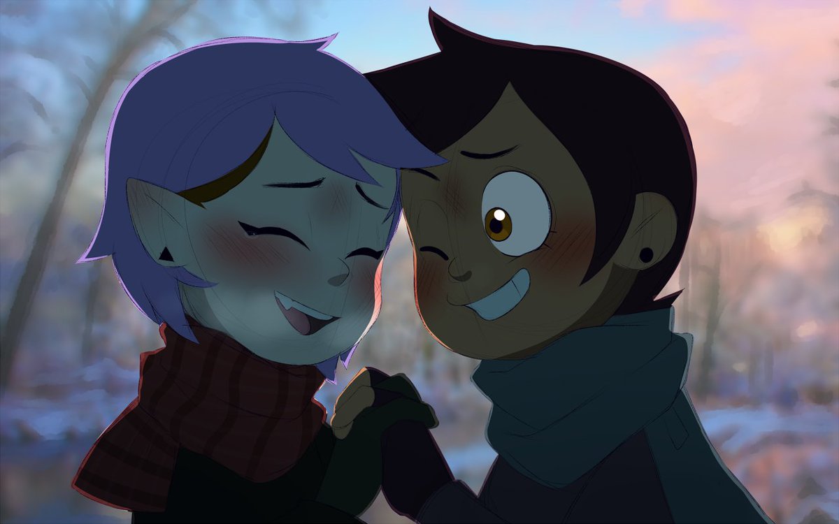 Dexsterpiece's tweet photo. Looking at my old #Lumity art and wondering what I was on while doing those background. I just messed around with colours and shapes. I should try doing that more again. xD #TOH #TheOwlHouse https://t.co/Zx3PEJ9Whu