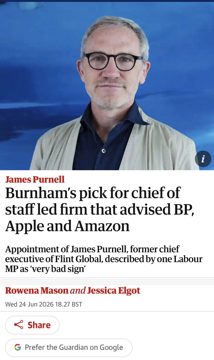 StevePowers_'s tweet photo. Can I ask why @jessicaelgot keeps writing articles about James Purnell without mentioning his role as Chair of Labour Friends of Israel?

Does she not think Guardian readers want to know? https://t.co/cummwoKIQy