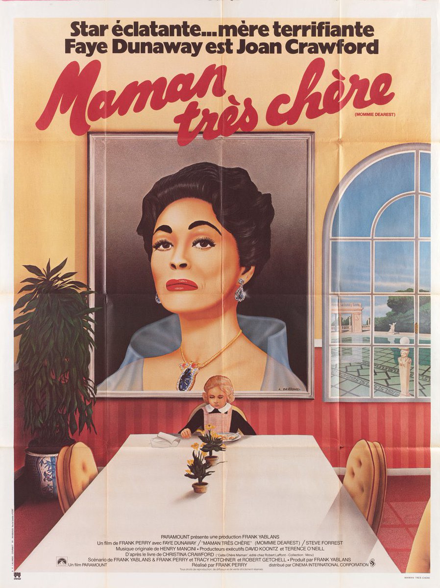 ethelmermanstan's tweet photo. The French Mommie Dearest poster is so chic https://t.co/QQa9tMdRY6