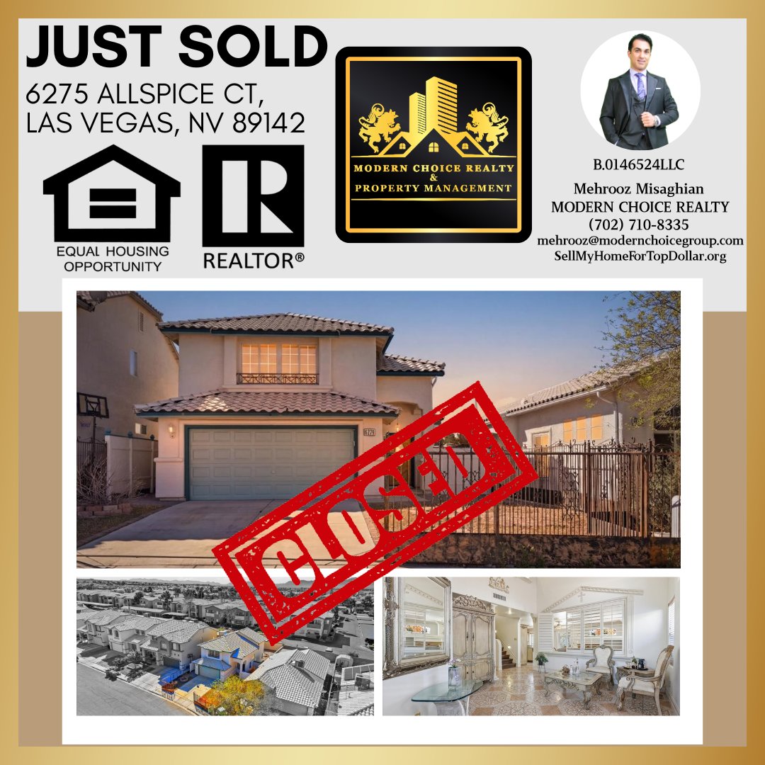 RealtorMehrooz's tweet photo. Las Vegas Home – JUST SOLD
#lasvegasluxury #luxuryhomelasvegas #LasVegasluxuryhouses #luxuryhouseslasvegas #highriseslasvegas
#luxuryhouseshenderson
#luxurylistinghenderson #luxuryhomeshenderson
#realtorHenderson https://t.co/JLp9YMBfpF