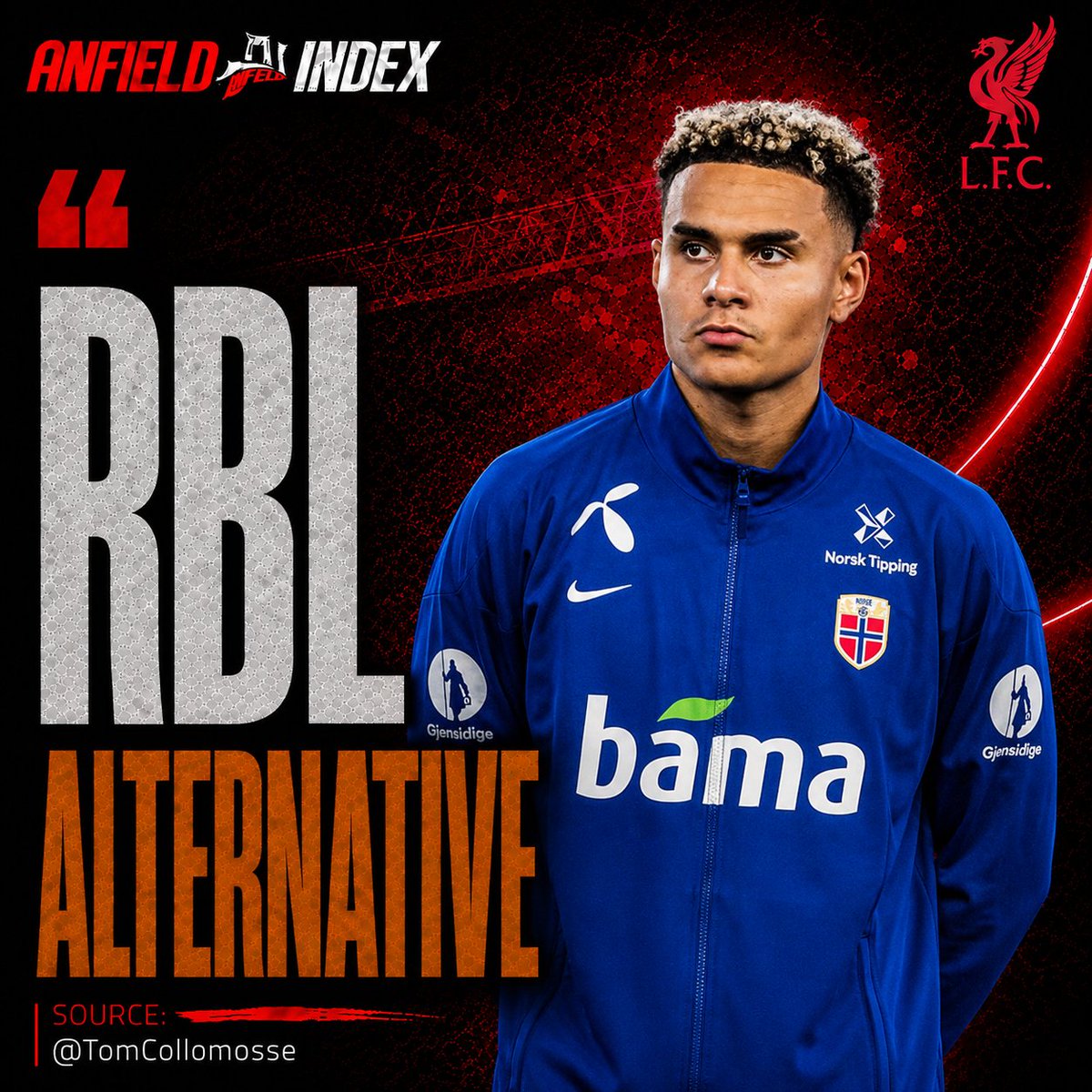 AnfieldIndex's tweet photo. 🚨@TomCollomosse: RB Leipzig have quite the pair of wingers in Nusa and the aforementioned Diomande. Should a move not work out for the latter, #LFC are understood to be lining up Nusa as an alternative. Suggestions of a fee around £45m https://t.co/DLZbWQvS8B