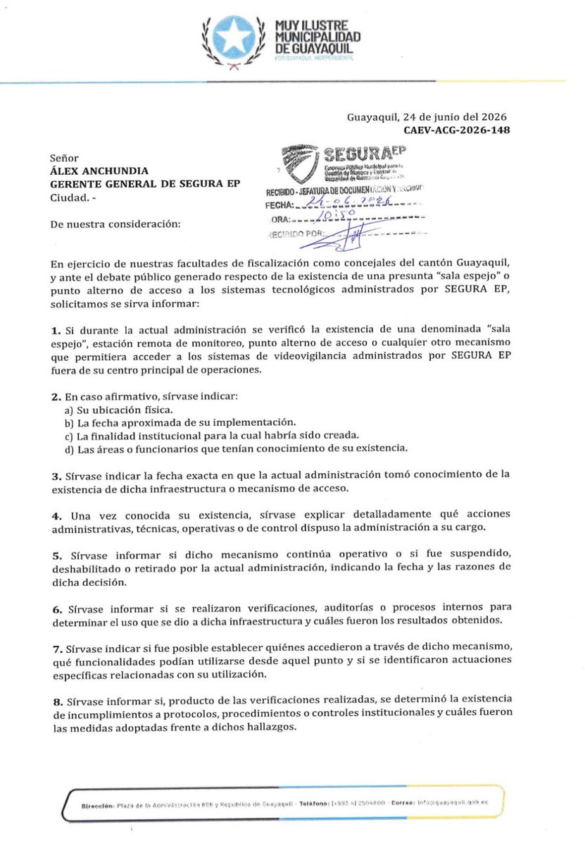 Aquileslibreya's tweet photo. ¡Guayaquil merece respuestas! 

Concejales de Guayaquil por parte de la revolución ciudadana, FISCALIZAN la gestión de Segura EP. https://t.co/FlARPaqL9W