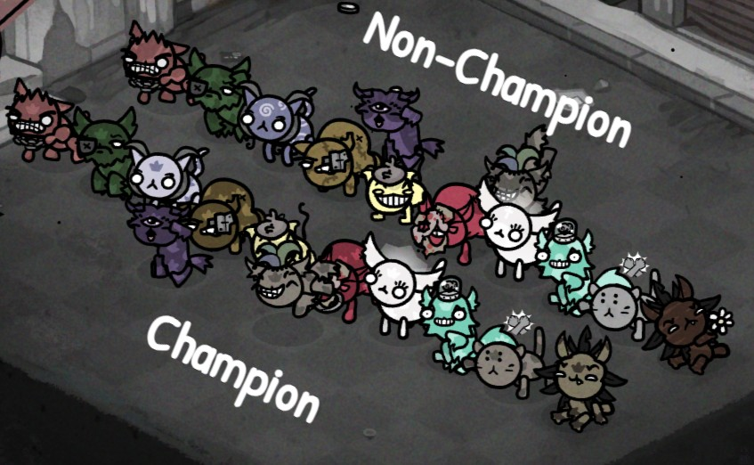 DMF_rebirth's tweet photo. #37 - (the real one) The main characteristic of all Cat Mini-Bosses in their champion appearance is having a crown pattern as fur; however, this is not the case for Morana, who lacks this pattern and instead apparently has the fur pattern of a Tom Tom. https://t.co/Vaw82HdxSS