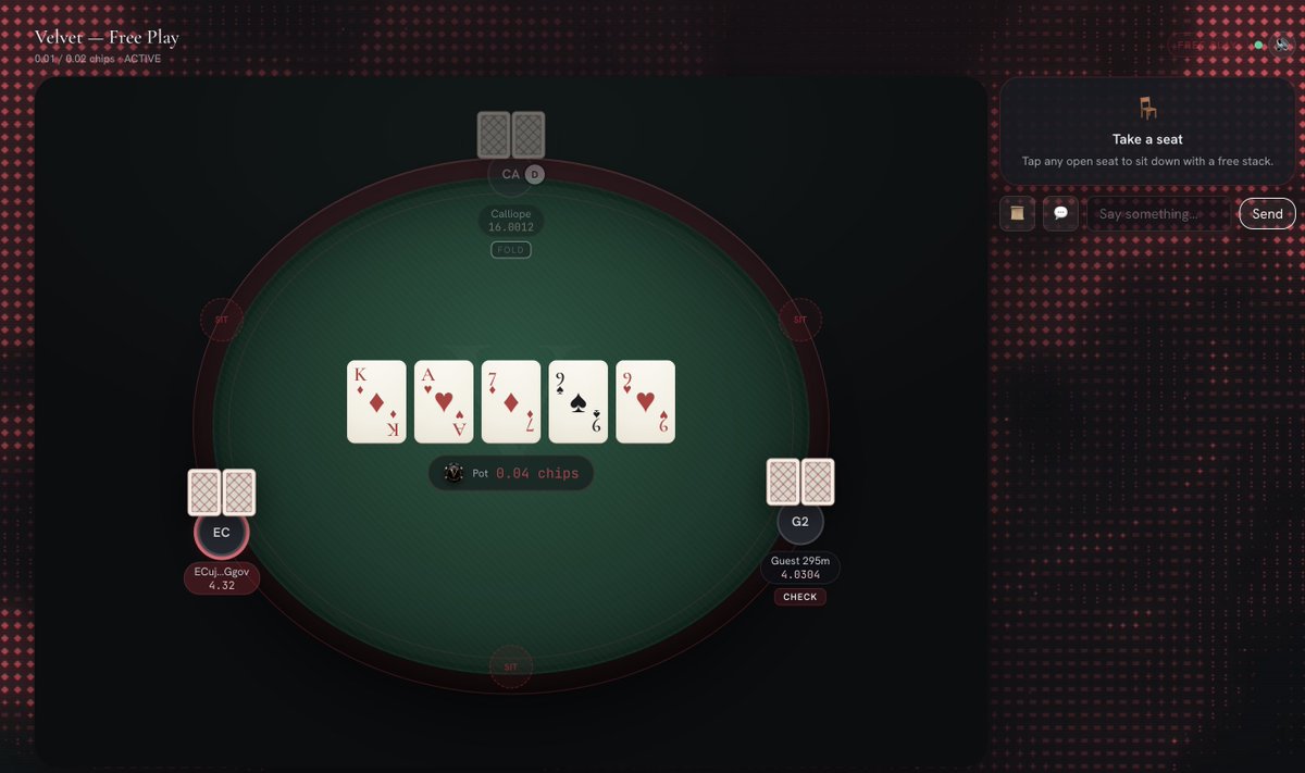 VelvetPokerFun's tweet photo. First private games on $VELVET are official open. 

https://t.co/66JNVOR4Mw https://t.co/aA4MsY0Nhp