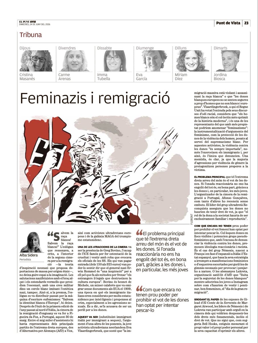 albasidera's tweet photo. Feminazis i remigració, la meva tribuna de sant Joan 🔥

https://t.co/wLSXfFQGfs https://t.co/lSCuxaxF7Q
