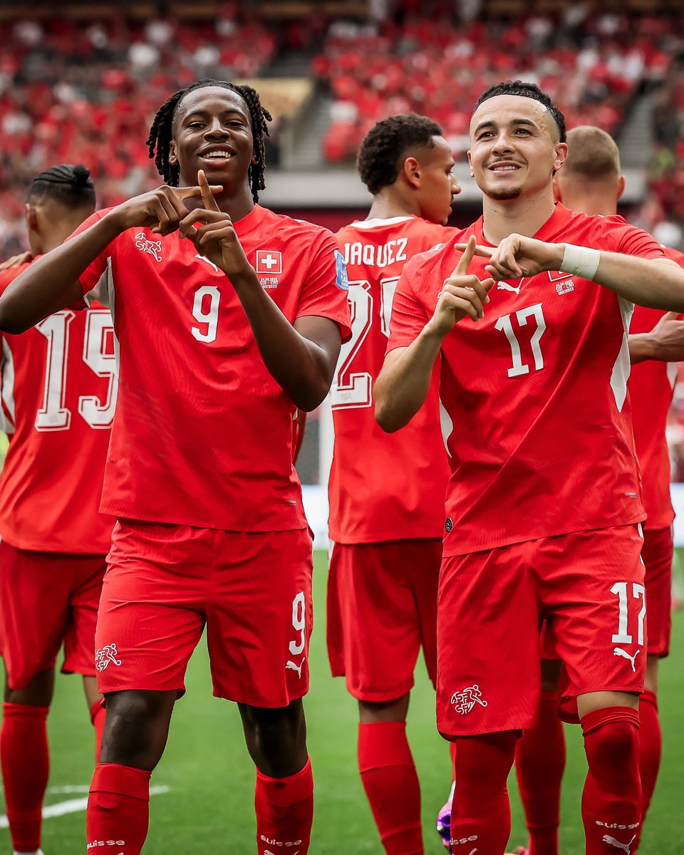 brfootball's tweet photo. Rubén Vargas puts Switzerland ahead just 39 seconds into the second half ⚡ https://t.co/fPU3kCwYDx