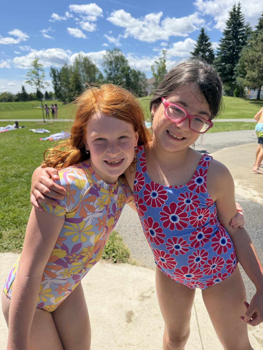 MsBurriOCSB's tweet photo. Second last day of Grade 3 = sunshine, smiles and one final splash pad adventure! βοΈπ¦ We soaked up the beautiful summer weather, made lasting memories and enjoyed every minute together. #BeOCSB @StClareOCSB https://t.co/0zq2Qbr7G4