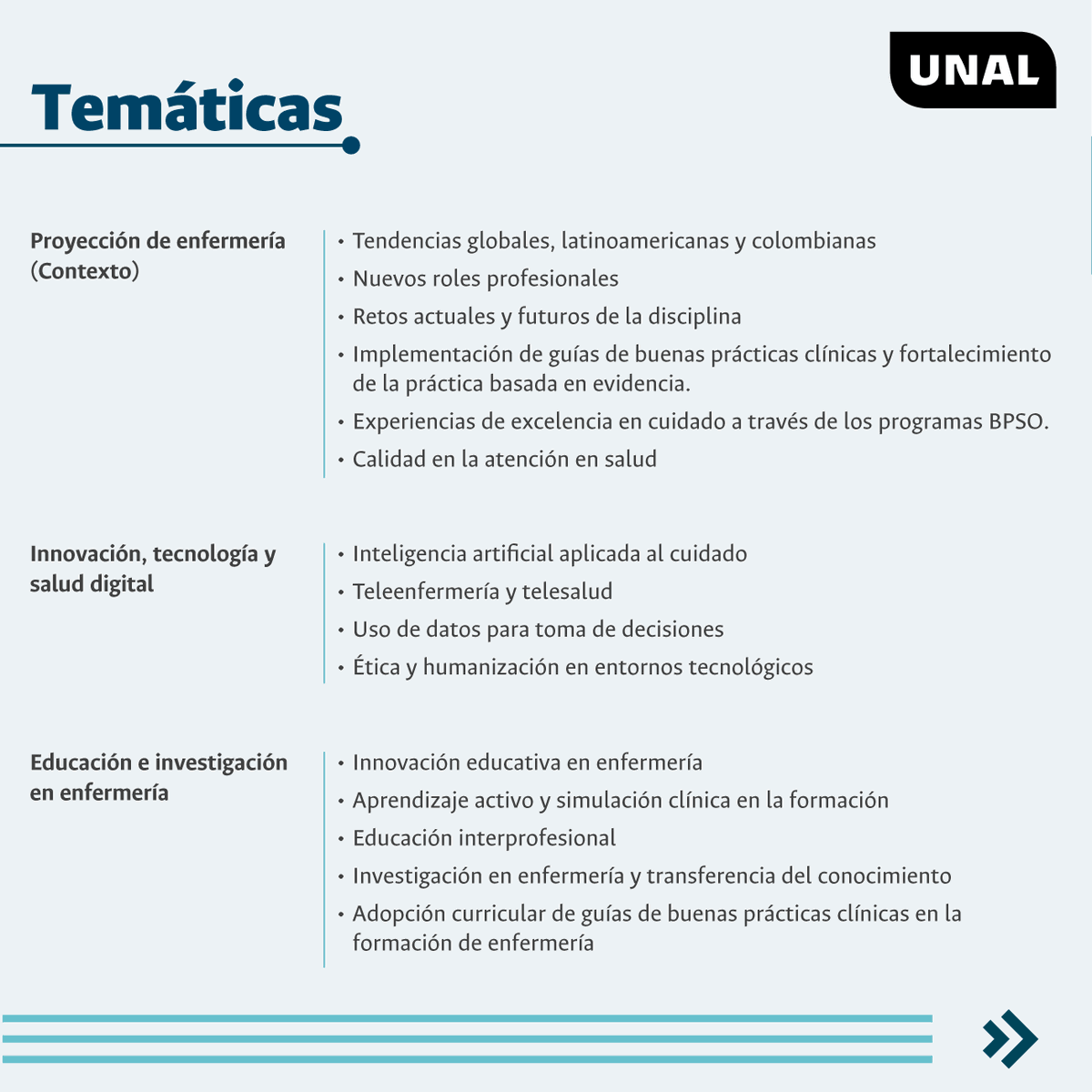 EnfermeriaUNAL1's tweet photo. XXX Seminario Internacional de Cuidado
Postula Trabajo derivado de experiencia de la práctica o Trabajo derivado de una investigación concluida o en curso
Fecha de límite para recepción de trabajos: 1/8/2026
Información en https://t.co/gHNjydX4XG
#SomosUNAL #SomosEnfermería https://t.co/07BiqaQVgN