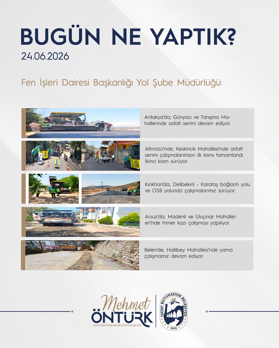 HatayBSB's tweet photo. Bugün neler yaptık?

🗓️ 24.06.2026 https://t.co/rYQg4PH3Qi