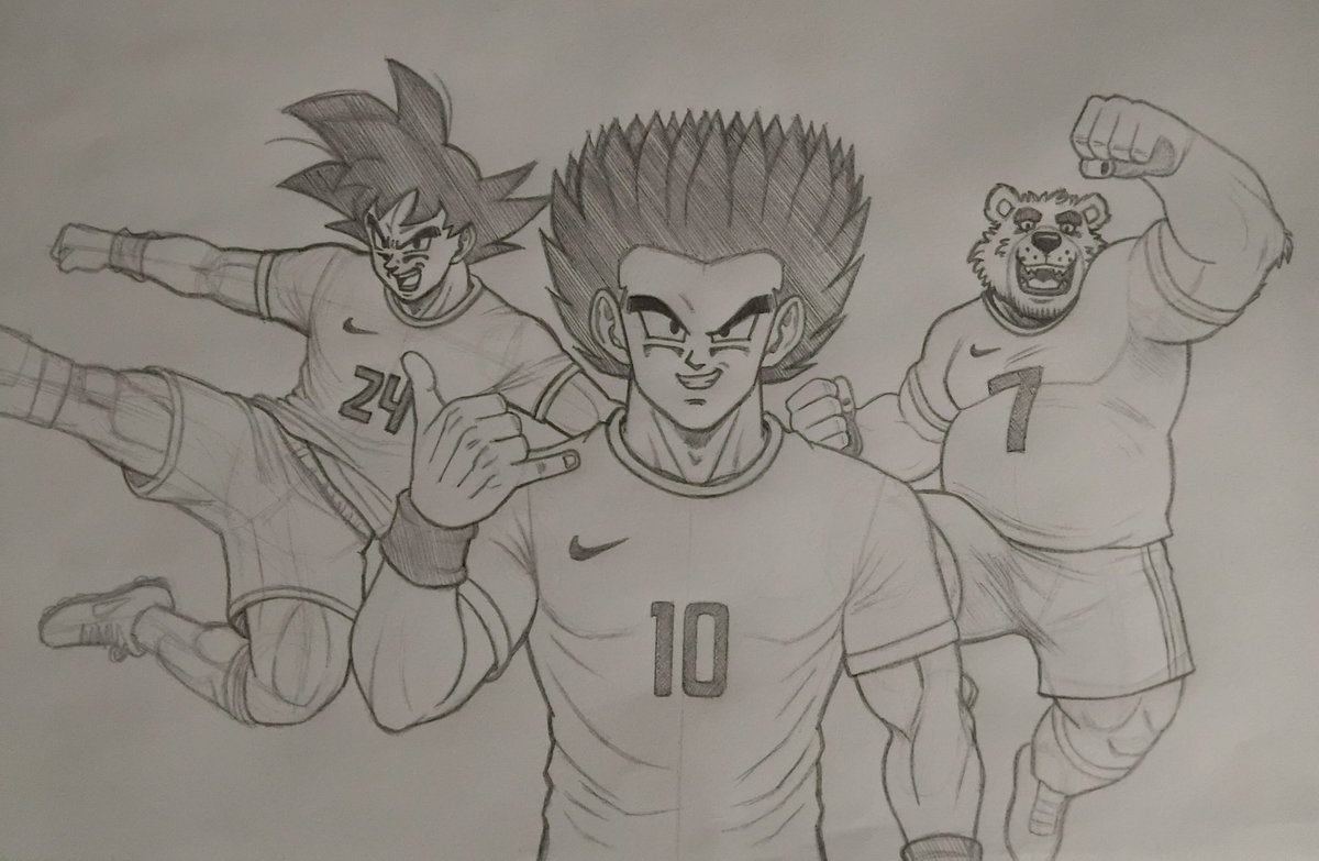 c_kefler's tweet photo. Tá na hora da gente jogar na Copa❗️❗️
⚽️ 🇧🇷 🟢🟡
#DragonBall #DragonBallArt #DragonBallFanart #DragonBallMultiverse #Goku #Oc #Boros #Brother https://t.co/TecZChhBBt