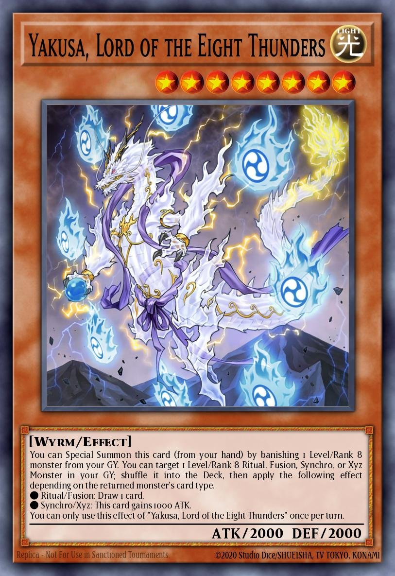 every_ygocard's tweet photo. Yakusa, Lord of the Eight Thunders https://t.co/Bq3YYAZDMQ