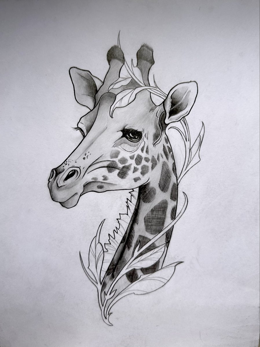 Teo_097's tweet photo. #neotradi #newschool #tattoo #jirafa https://t.co/ui20Z6P2vB
