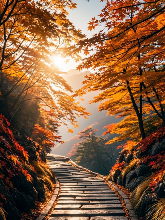 Arielza15's tweet photo. Chilly morning with golden maple leaves crunching underfoot—autumn’s crisp vibe hits different! Who’s loving this cozy weather https://t.co/iiFnPJWTv7