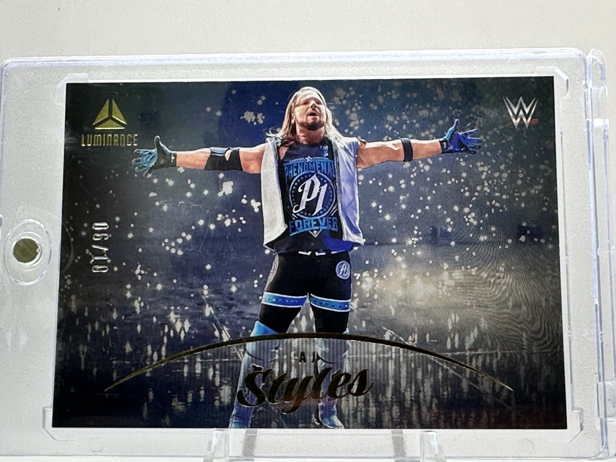 GOMER316's tweet photo. Have a Phenomenal wrestling card Wednesday. #wrestlingcardwednesday #wrestlingwednesday #AJStyles https://t.co/UEzNPGX33V