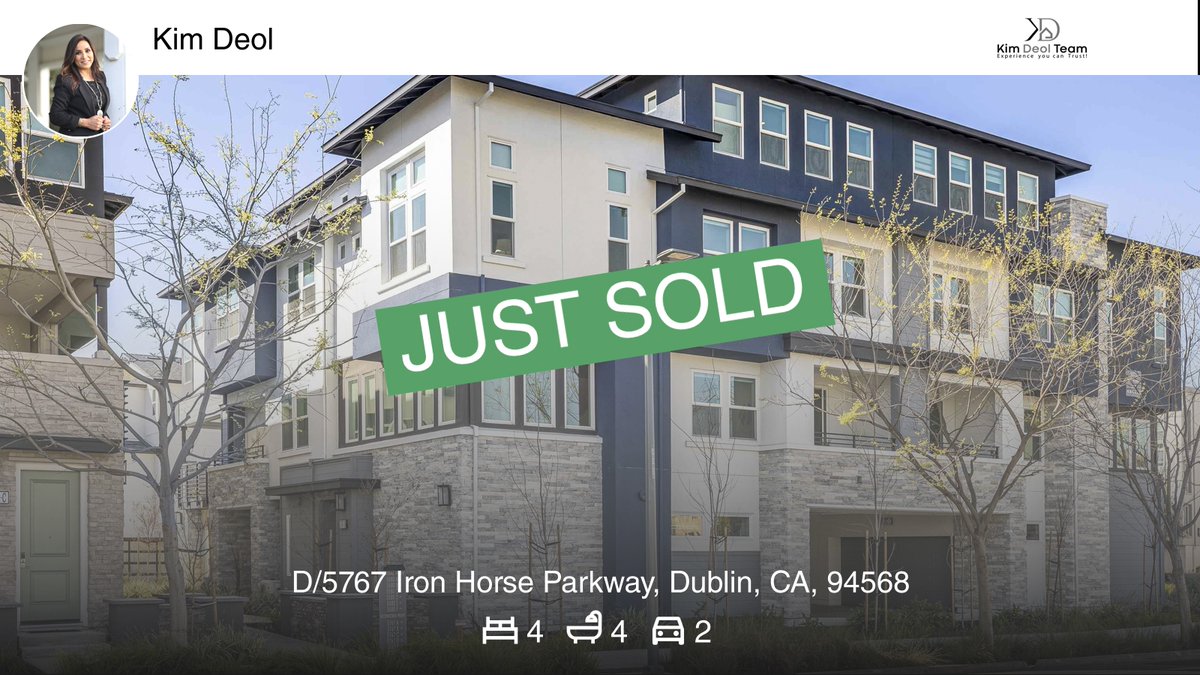 TheDeolTeam's tweet photo. 🛌 4 🛀 4 🚘 2
📍 D/5767 Iron Horse Parkway, Dublin, CA, 94568

Another success story! Overjoyed for my extended family! RateMyAgent.
CA 01458721
https://t.co/68WSWLWpRp

...
#ratemyagent #realestate #Intero_Real_Estate_Services https://t.co/8KJbtQce02